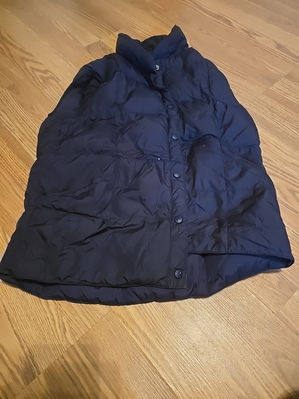 Lands' End Women's Black Puffer Vest